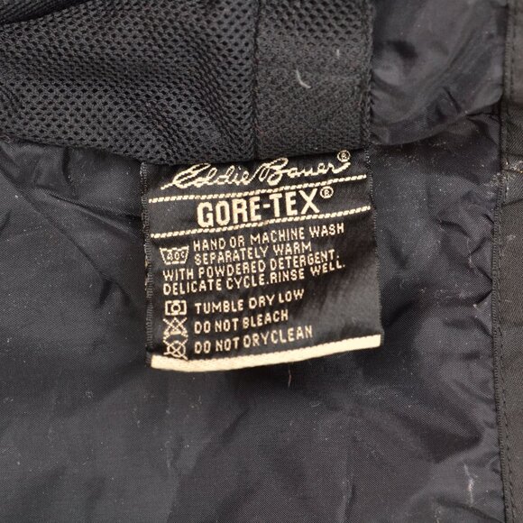Eddie Bauer EBTEK Gore-Tex Dark Olive Green Waterproof Jacket Mens Size L - Picture 4 of 10